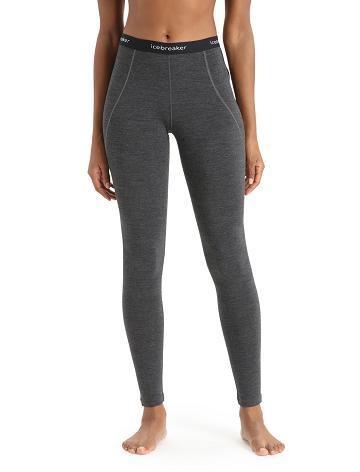 Jet Heather / Black Icebreaker BodyfitZone™ Merino 260 Zone Thermal Women's Leggings | AU 1555XYUF